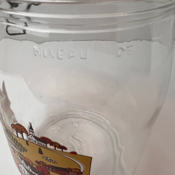 Vintage 1L Arc France Heartland Glass Canister with Hinged Lid w/gasket seal - Picture 7 of 11